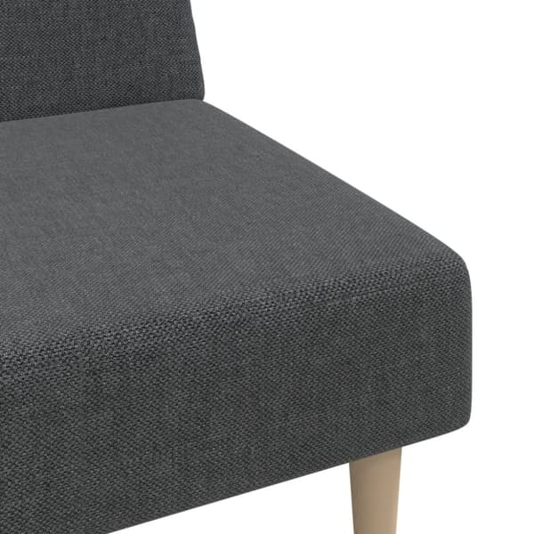 vidaXL 2-personers sovesofa stof mørkegrå