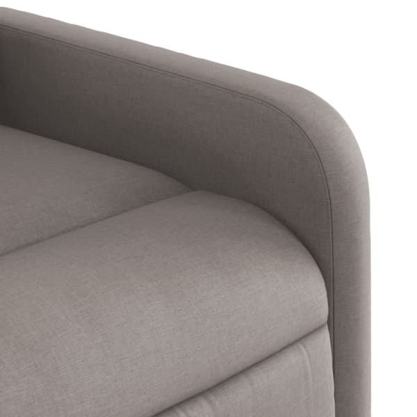 vidaXL Massagefåtölj taupe tyg