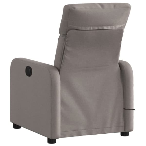 vidaXL massagestol stof gråbrun