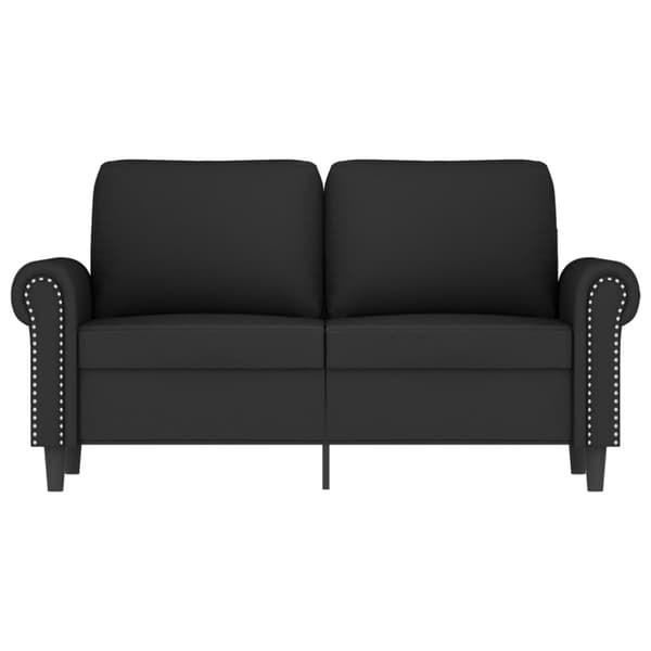 vidaXL 2-personers sofa 120 cm fløjl sort