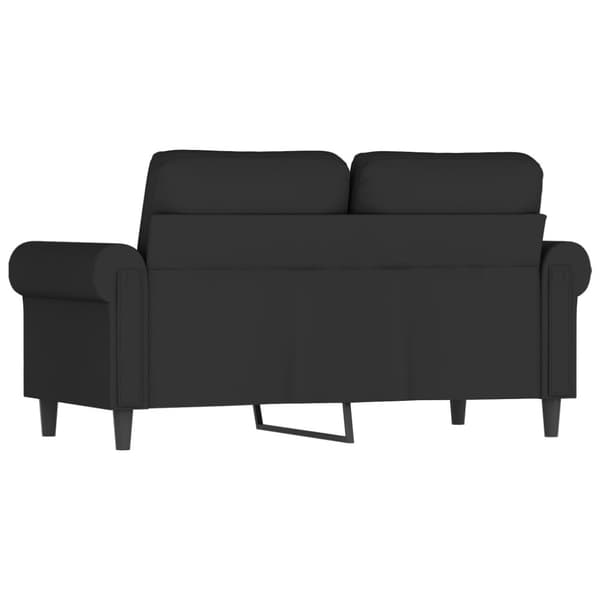 vidaXL 2-personers sofa 120 cm fløjl sort