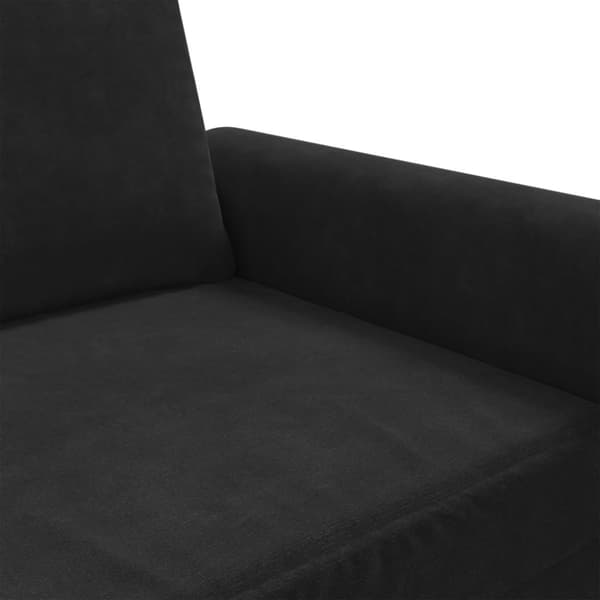 vidaXL 2-personers sofa 120 cm fløjl sort