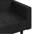 Miniatyrbillede 9 af 11: vidaXL 2-personers sovesofa med 2 puder fløjl sort