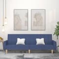 Miniatyrbild 11 av 11: vidaXL Bäddsoffa 2-sits blå tyg