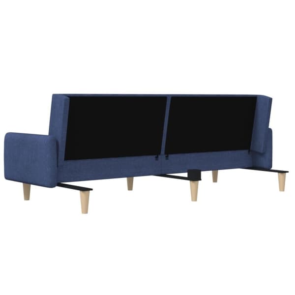 vidaXL 2-personers sovesofa stof blå