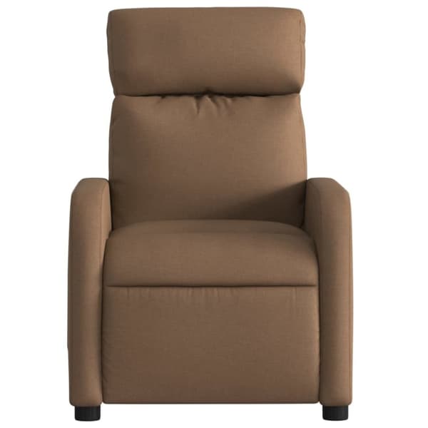 vidaXL Reclinerfåtölj brun tyg