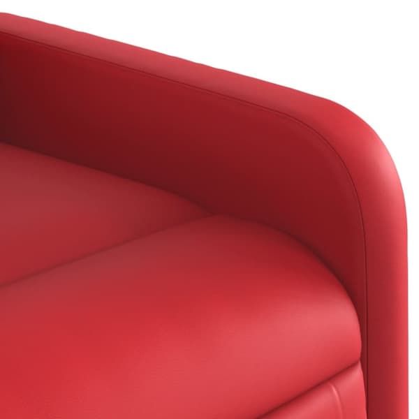 vidaXL Reclinerfåtölj röd konstläder