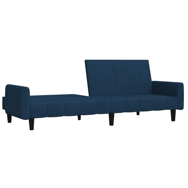 vidaXL 2-personers sovesofa fløjl blå