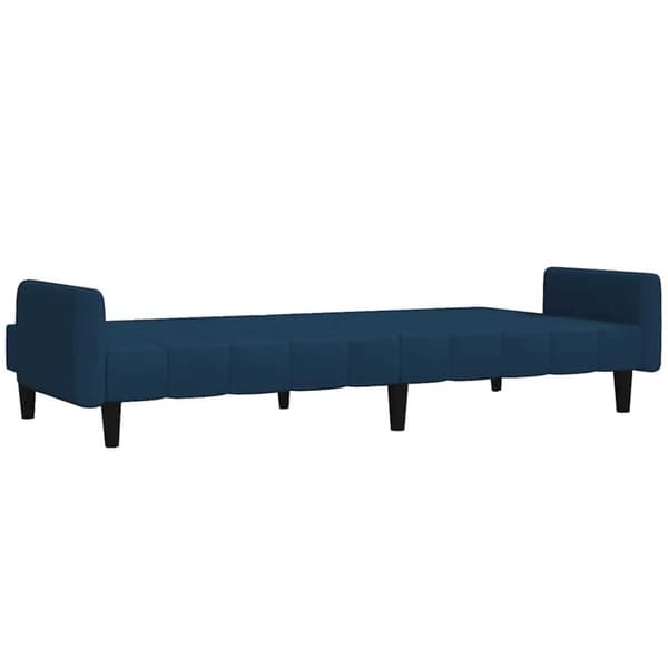 vidaXL 2-personers sovesofa fløjl blå