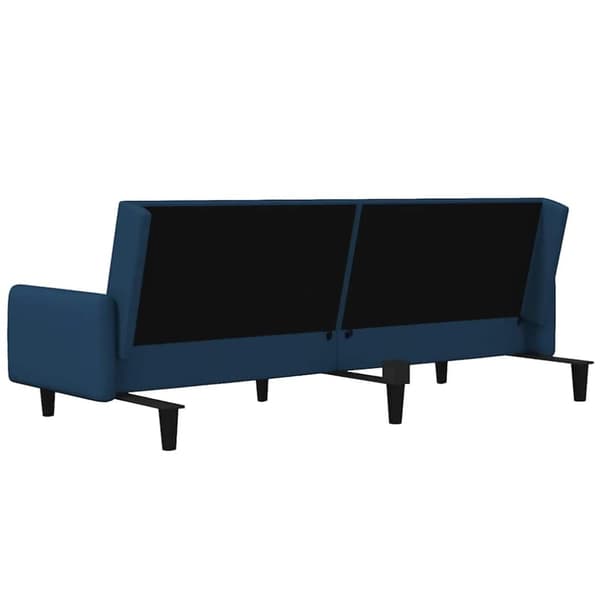 vidaXL 2-personers sovesofa fløjl blå