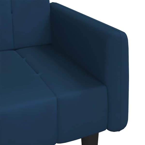vidaXL 2-personers sovesofa fløjl blå