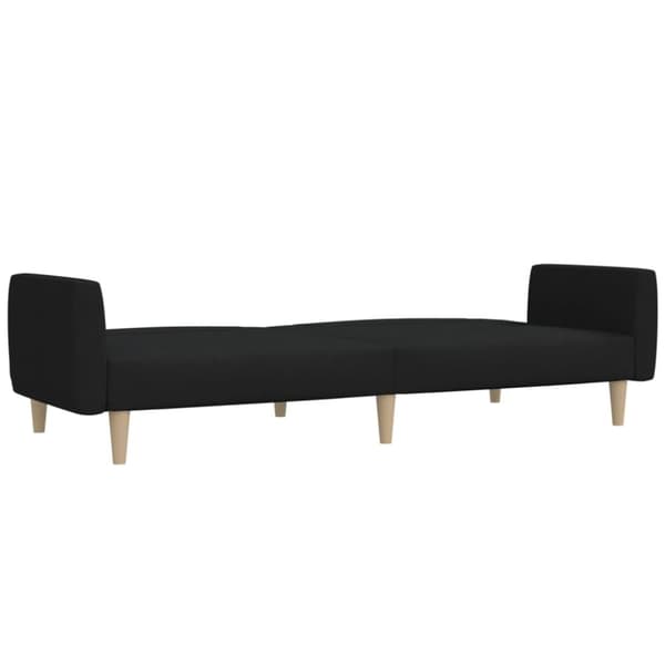 vidaXL 2-personers sovesofa stof sort