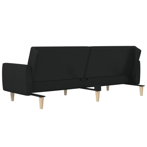 vidaXL 2-personers sovesofa stof sort