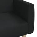 Miniatyrbillede 8 af 11: vidaXL 2-personers sovesofa stof sort
