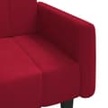 Miniatyrbild 10 av 11: vidaXL Bäddsoffa 2-sits vinröd sammet
