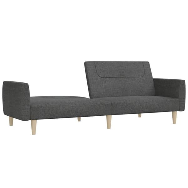 vidaXL 2-personers sovesofa stof mørkegrå