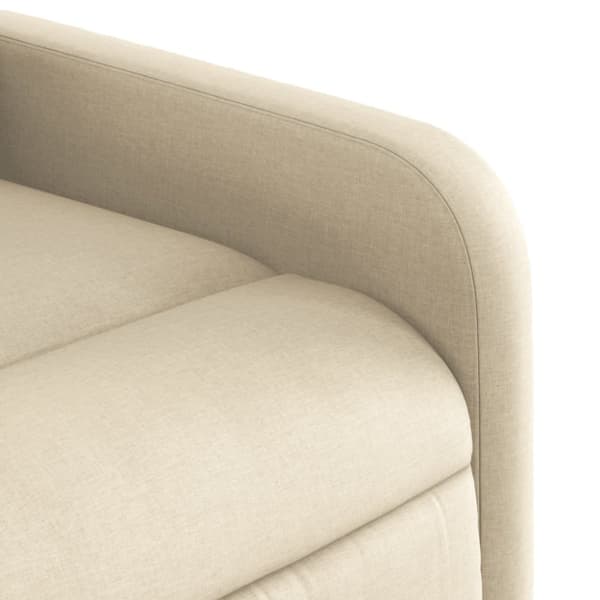 vidaXL massagestol stof cremefarvet