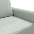 Miniatyrbillede 7 af 10: vidaXL 2-personers sofa 120 cm velour lysegrå