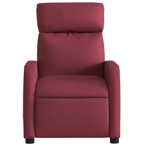 vidaXL Reclinerfåtölj vinröd tyg