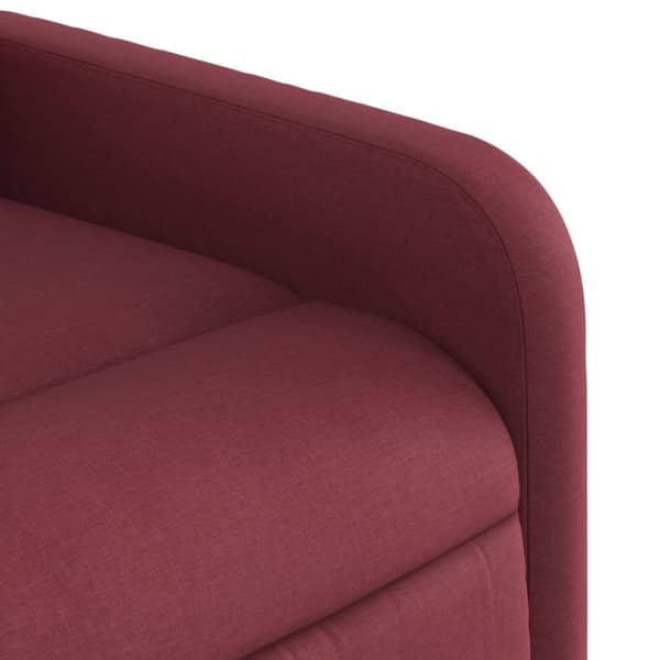 vidaXL Reclinerfåtölj vinröd tyg