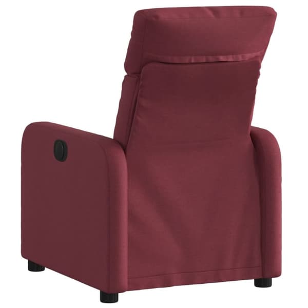 vidaXL Reclinerfåtölj vinröd tyg