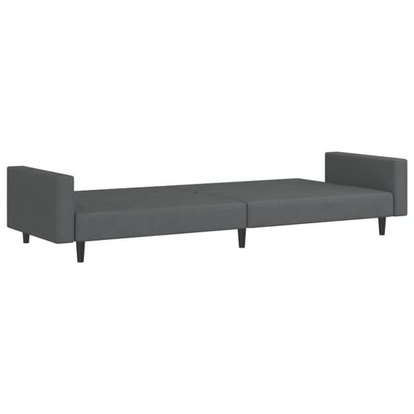 vidaXL 2-personers sovesofa fløjl mørkegrå
