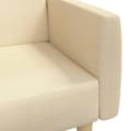 Miniatyrbillede 9 af 11: vidaXL 2-personers sovesofa stof cremefarvet