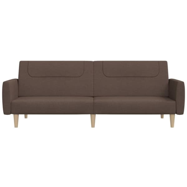 vidaXL Bäddsoffa 2-sits taupe tyg