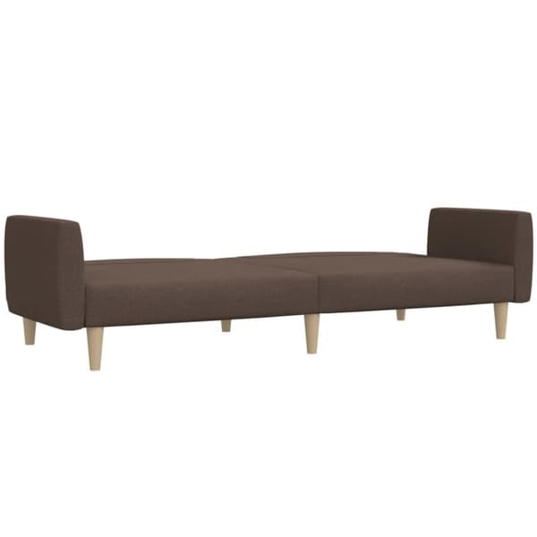 vidaXL Bäddsoffa 2-sits taupe tyg