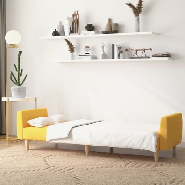 vidaXL 2-personers sovesofa stof gul