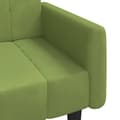Miniatyrbild 10 av 11: vidaXL Bäddsoffa 2-sits ljusgrön sammet