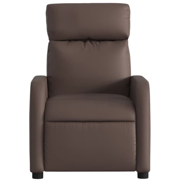 vidaXL Reclinerfåtölj brun konstläder