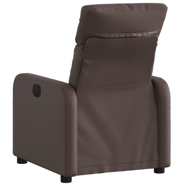 vidaXL Reclinerfåtölj brun konstläder