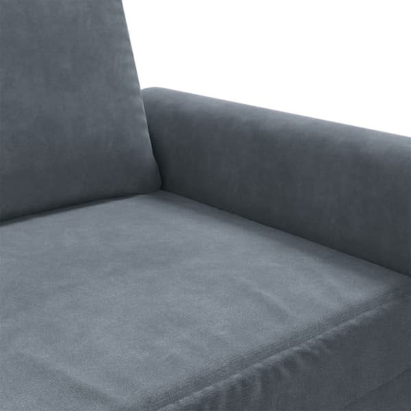 vidaXL 2-personers sofa 120 cm velour mørkegrå