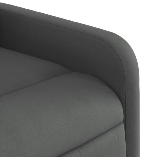 vidaXL Reclinerfåtölj mörkgrå tyg