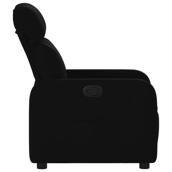 vidaXL Reclinerfåtölj svart tyg