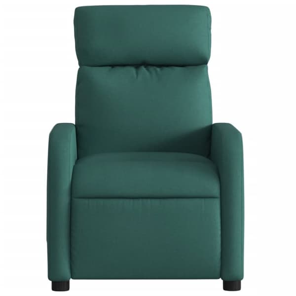 vidaXL Reclinerfåtölj mörkgrön tyg