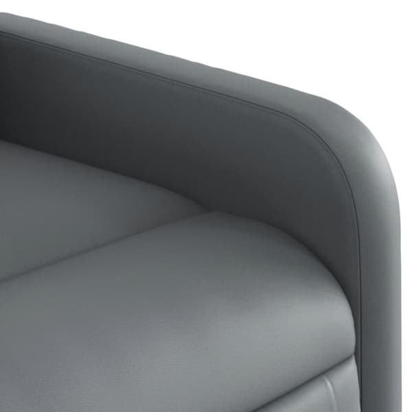 vidaXL Reclinerfåtölj grå konstläder
