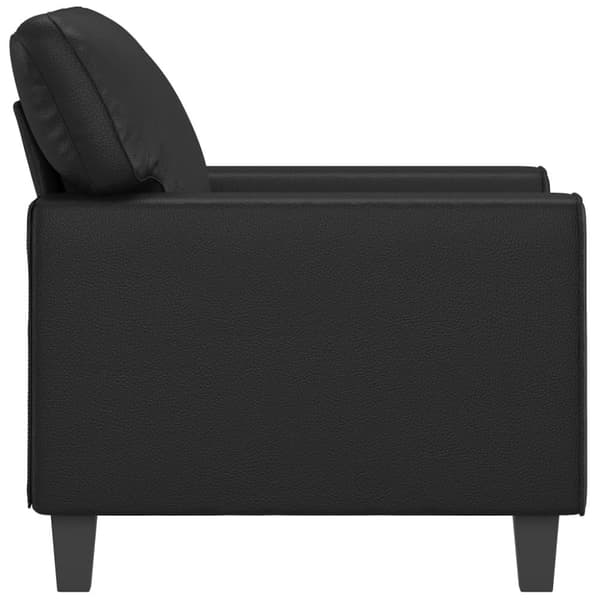 vidaXL Fåtölj svart 60 cm konstläder