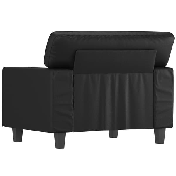 vidaXL Fåtölj svart 60 cm konstläder
