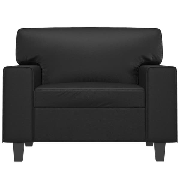 vidaXL Fåtölj svart 60 cm konstläder