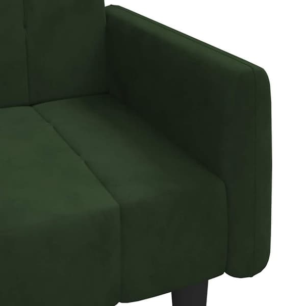 vidaXL 2-personers sovesofa fløjl mørkegrøn