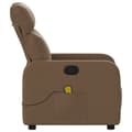 Miniatyrbild 7 av 11: vidaXL Massagefåtölj brun tyg
