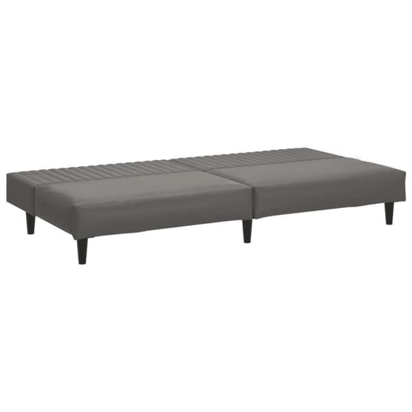 vidaXL 2-personers sovesofa kunstlæder grå