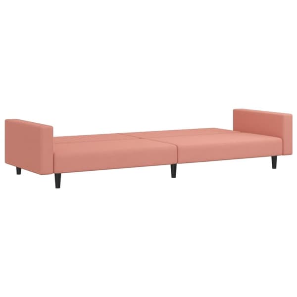 vidaXL 2-personers sovesofa fløjl lyserød