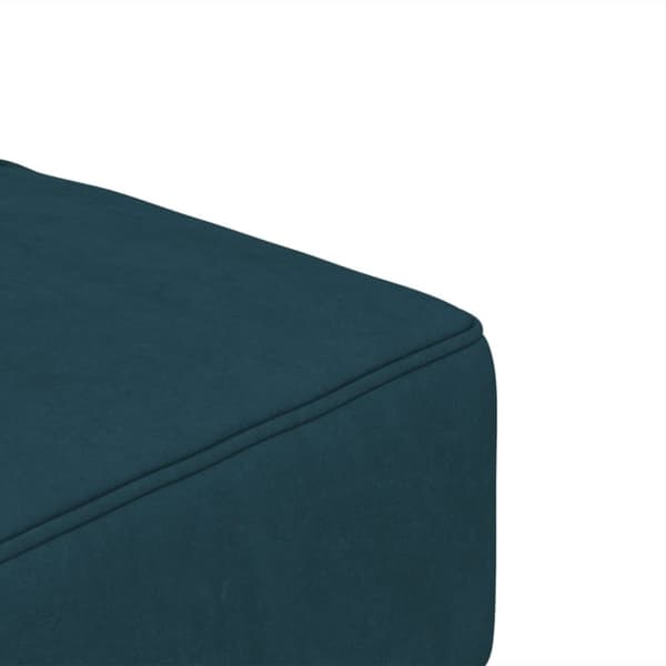 vidaXL Bäddsoffa 2-sits med två kuddar blå sammet