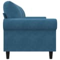 Miniatyrbillede 5 af 8: vidaXL 3-personers sofa 180 cm velour blå