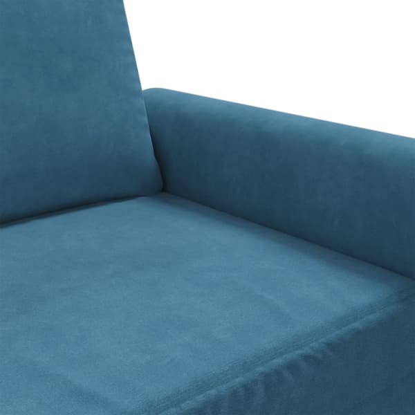 vidaXL 3-personers sofa 180 cm velour blå