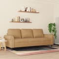 Miniatyrbillede 3 af 10: vidaXL 3-personers sofa 180 cm fløjl brun