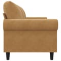 Miniatyrbillede 5 af 10: vidaXL 3-personers sofa 180 cm fløjl brun